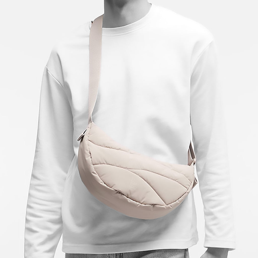 Wavy Puffer Moon Bag