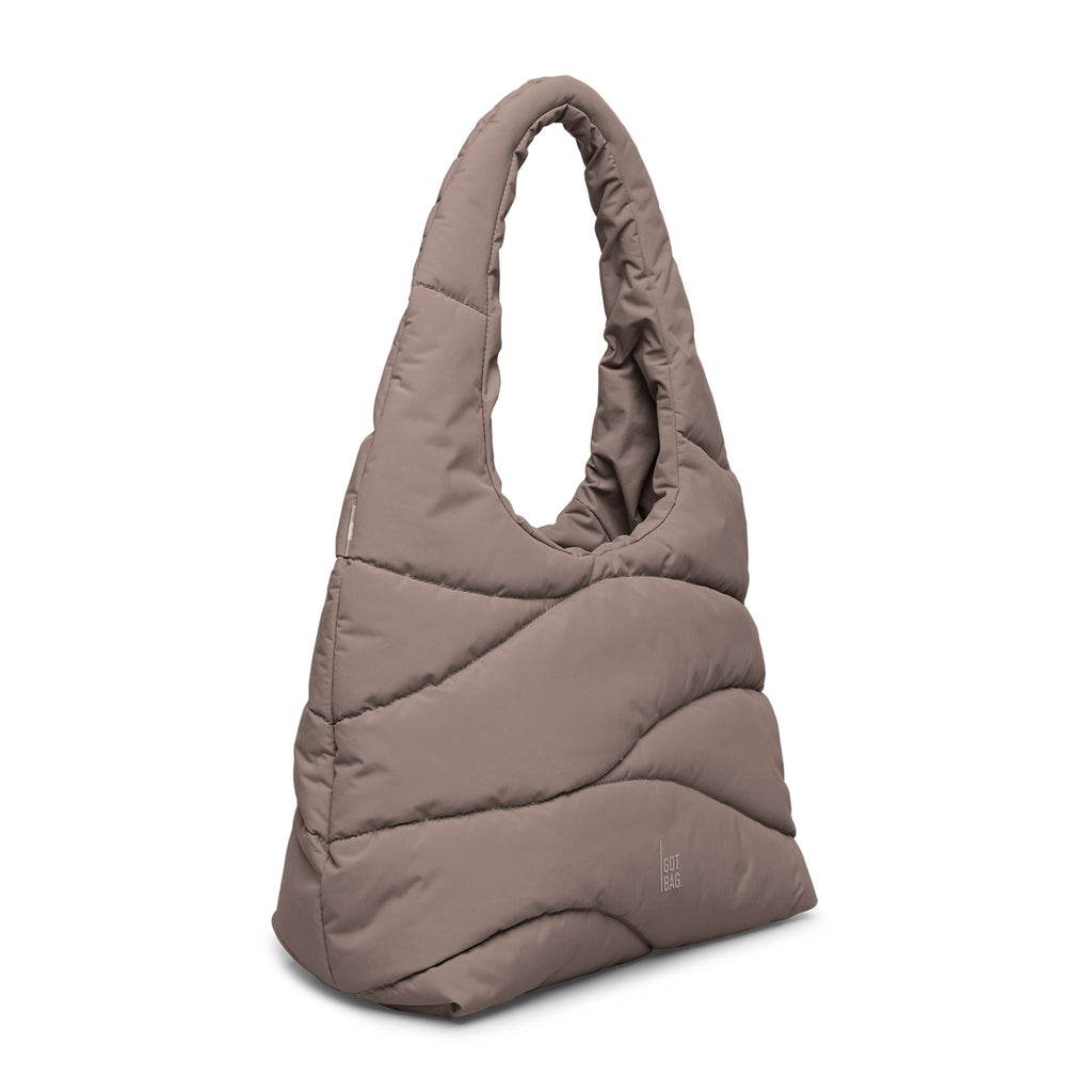 Wavy Puffer Shoulder Bag