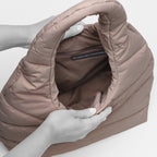 Wavy Puffer Shoulder Bag