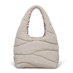 Wavy Puffer Shoulder Bag