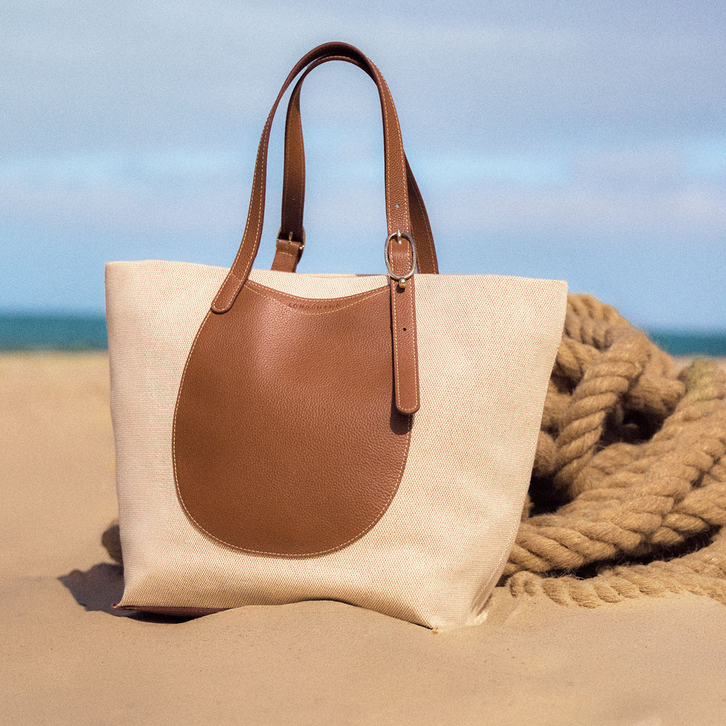 Le Foulonné Toile Schultertasche XL