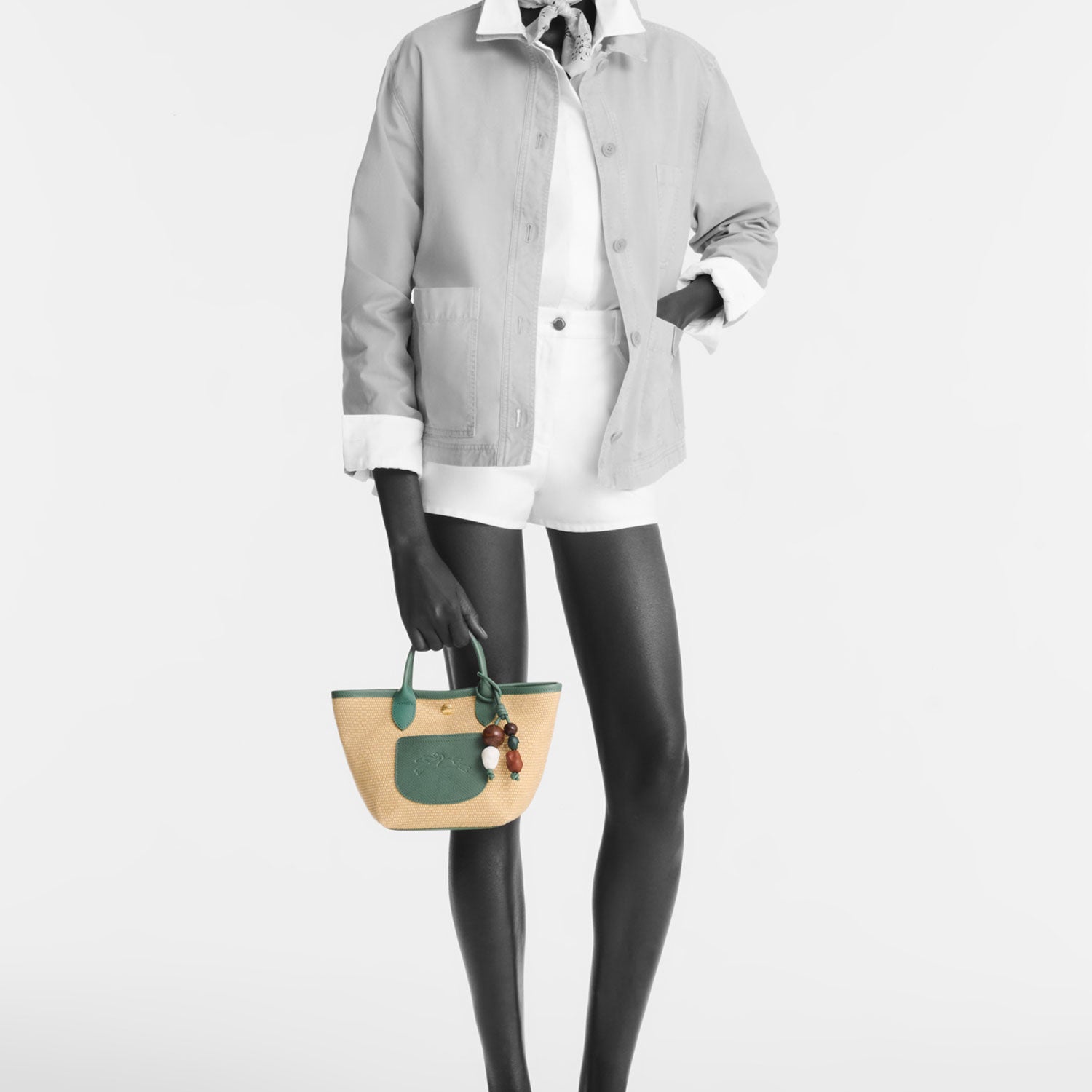 Le Panier Pliage Céramique Umhängetasche XS