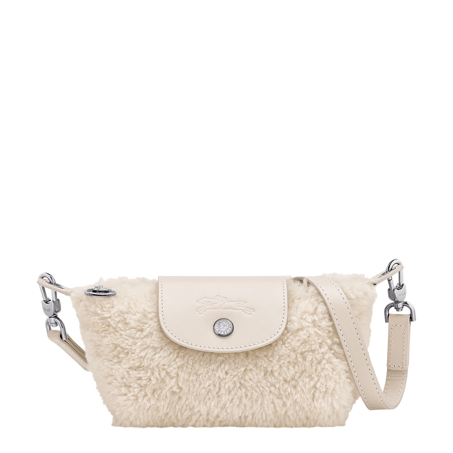 Le Pliage Shearling Pochette