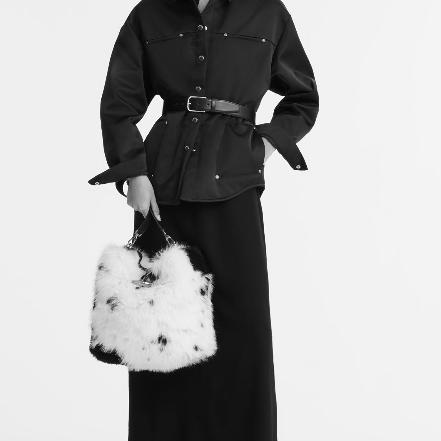 Le Roseau Shetland Schultertasche M