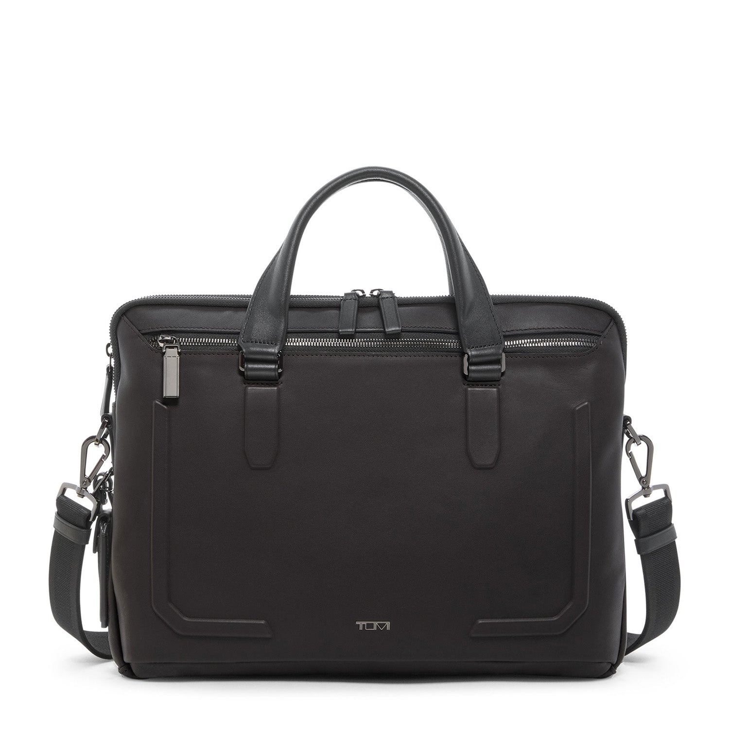 Tumi Harrison Leather Sycamore Slim Brief