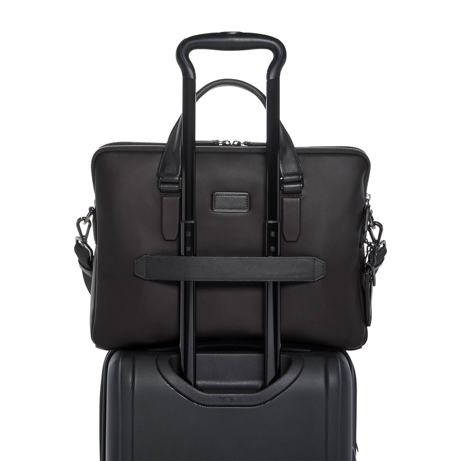 Tumi Harrison Leather Sycamore Slim Brief