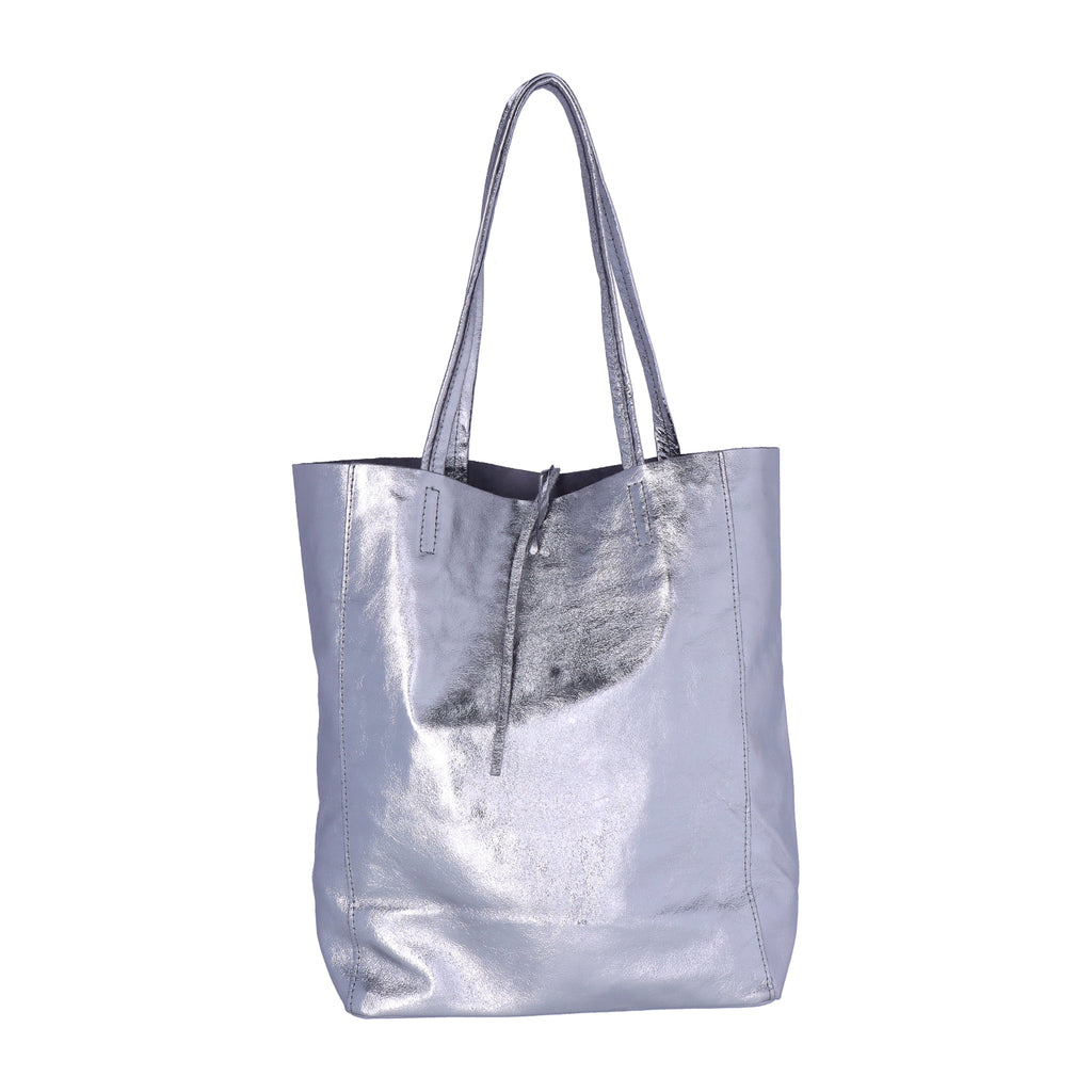 Shopper Leder Metallic