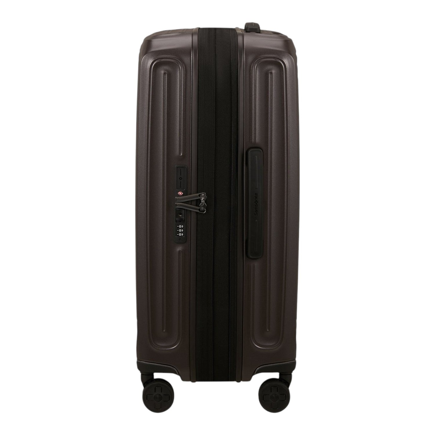 Lieblingstasche 2WANDER Spinner 69/25 expandable suitcase in dark brown with TSA lock and four spinner wheels