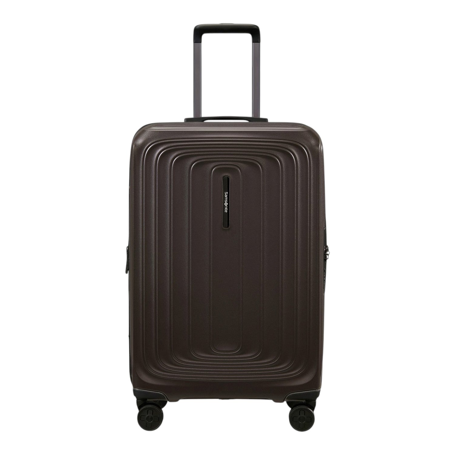 Lieblingstasche 2WANDER Spinner 69/25 expandable brown hardside suitcase with four wheels and telescopic handle