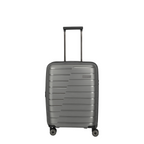 Lieblingstasche Air Base grey hardshell carry-on trolley with four wheels and extendable handle