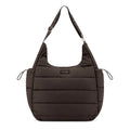 Lieblingstasche Alltime Buddy dark brown quilted hobo bag with adjustable branded shoulder strap