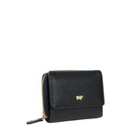 Lieblingstasche Asti RV Geldbörse 6CS in black pebbled leather with a gold logo and zip closure