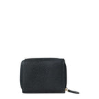 Lieblingstasche Asti RV Geldbörse 6CS in black pebbled leather with a gold zip closure