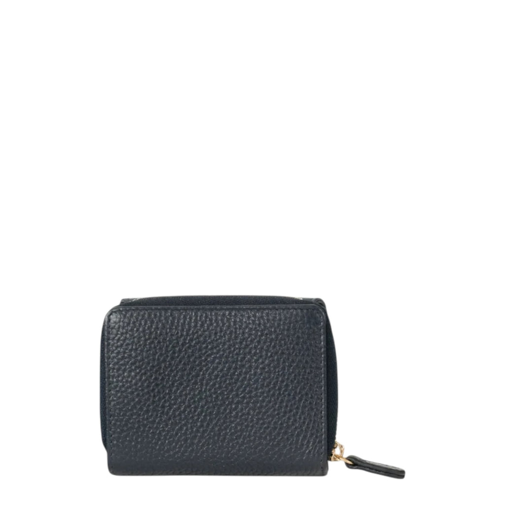 Lieblingstasche Asti RV Geldbörse 6CS in dark navy blue grained leather with a secure zip-around closure