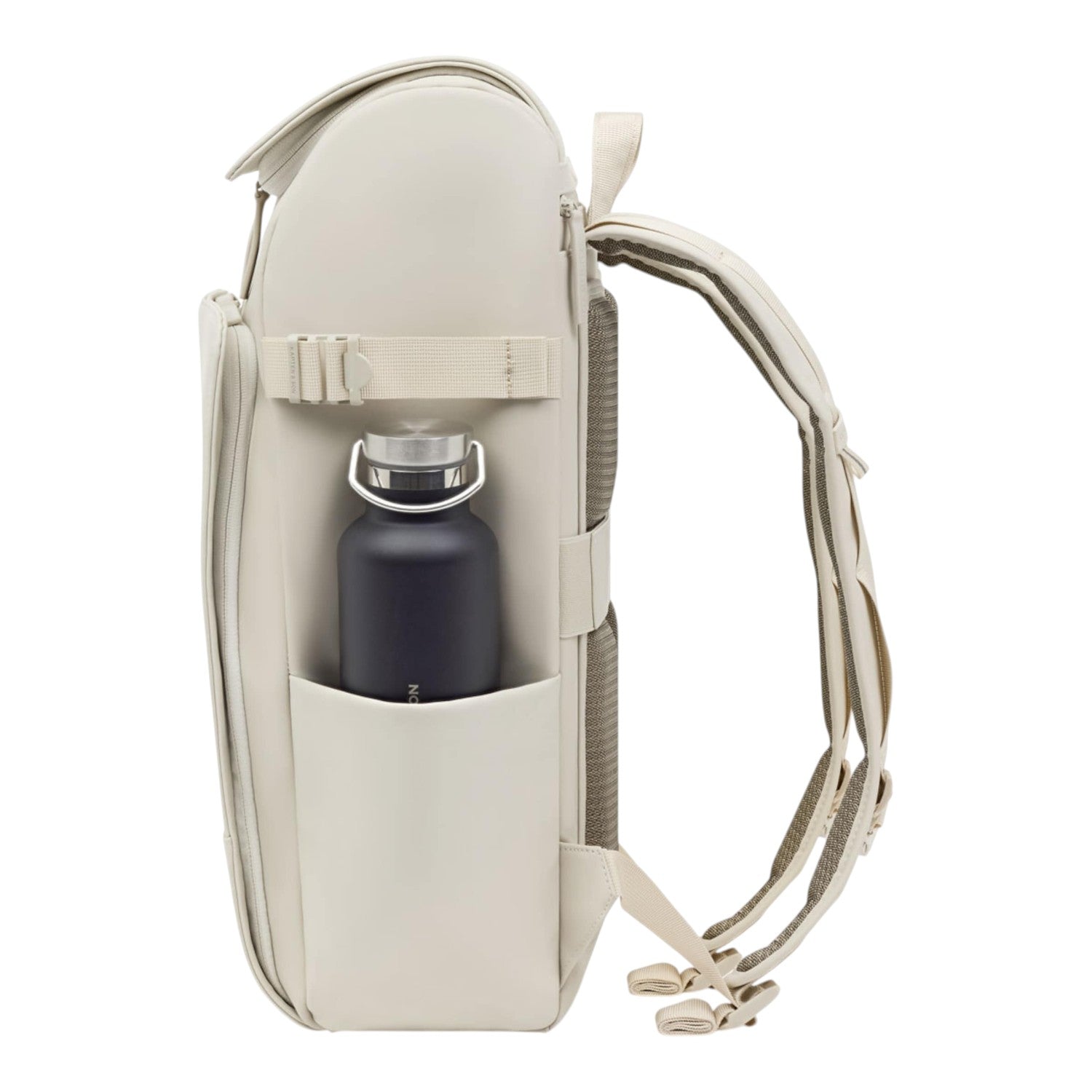 Lieblingstasche Bali Pro beige backpack with side water bottle pocket and adjustable straps