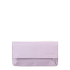 Lieblingstasche Bay light purple leather clutch wallet with a minimalist flap design
