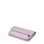 Lieblingstasche Bay wallet in soft lilac leather with a fold-over flap closure