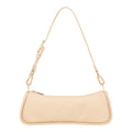 Lieblingstasche beige leather shoulder bag with gold hardware and adjustable strap