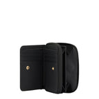 Lieblingstasche Bergen Pro Wallet Small in black with card slots, snap button closure, and a secure zip coin pocket.