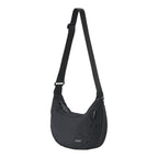 Lieblingstasche black crescent-shaped sling bag with adjustable strap and zipper closure