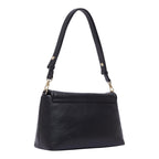 Lieblingstasche Crossbody L bag in black pebbled leather with a gold-tone hardware shoulder strap