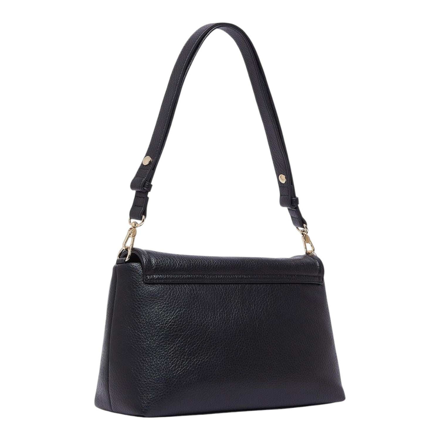Lieblingstasche Crossbody L bag in black pebbled leather with a gold-tone hardware shoulder strap