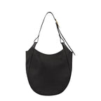 Lieblingstasche Le Foulonné black leather hobo shoulder bag with gold hardware and adjustable strap