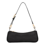 Lieblingstasche black leather shoulder bag with gold hardware and adjustable strap