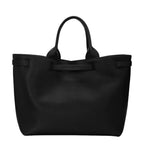 Lieblingstasche Le Smart Flow black leather tote bag with top handles and minimalist design
