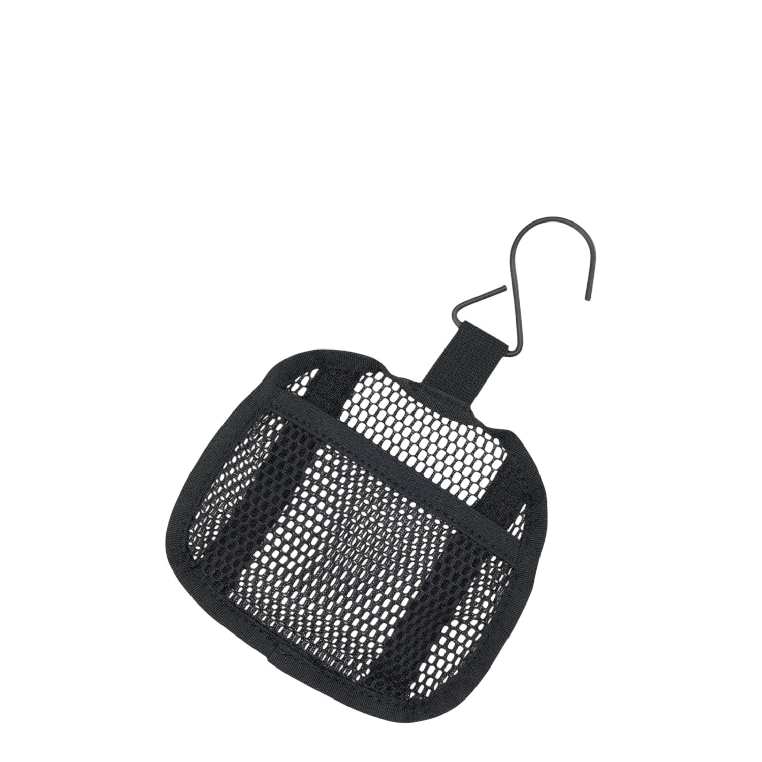 Lieblingstasche black mesh shower pouch with hanging hook for travel organization