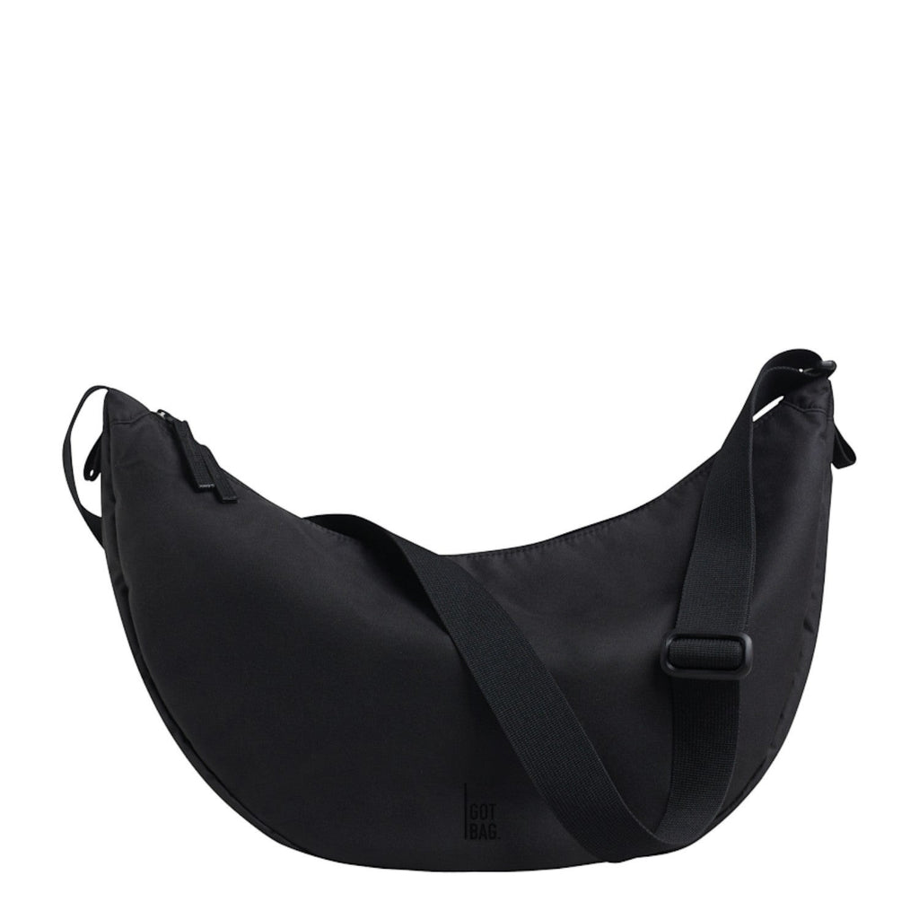 Lieblingstasche black Moon Bag Large crossbody bag made of soft, sustainable material with adjustable strap.