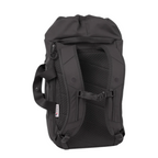 Lieblingstasche Blok Medium black backpack with padded shoulder straps and breathable mesh back panel