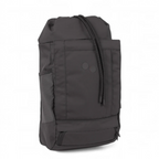 Lieblingstasche Blok Medium charcoal grey backpack with drawstring closure, front pocket, and side mesh compartment
