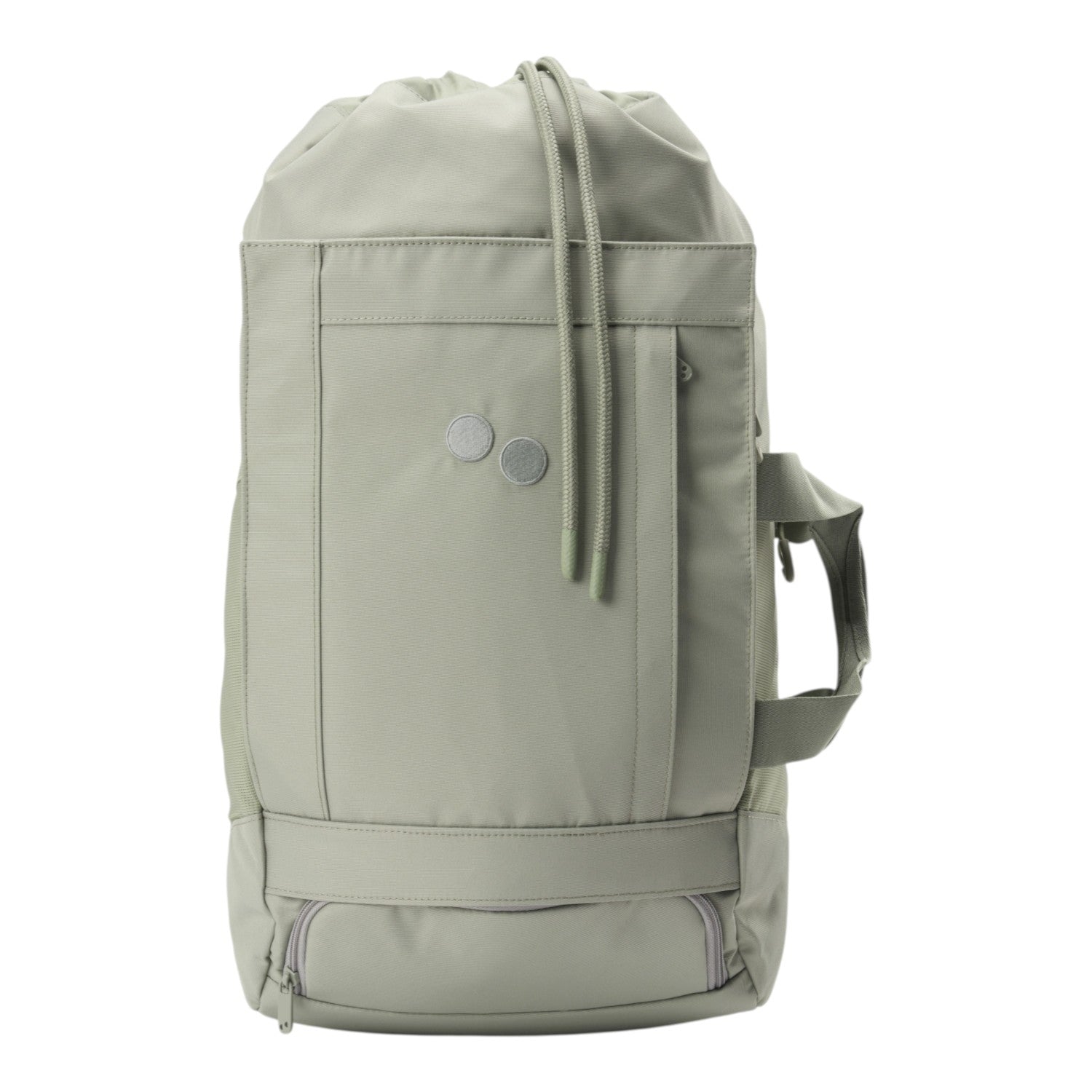 Lieblingstasche Blok Medium sage green backpack with drawstring closure and side carry handle