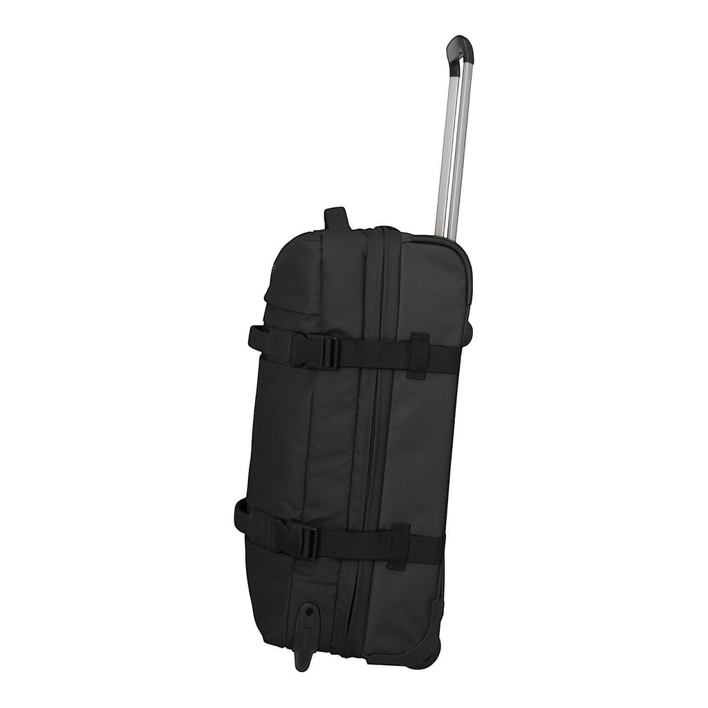 Lieblingstasche BOLONIA M black rolling travel bag with telescopic handle and compression straps.