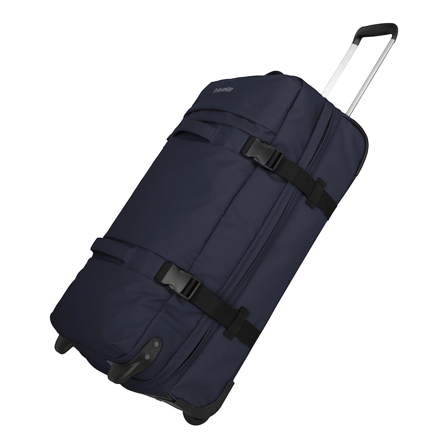 Lieblingstasche BOLONIA L navy blue rolling travel bag with telescopic handle and compression straps.