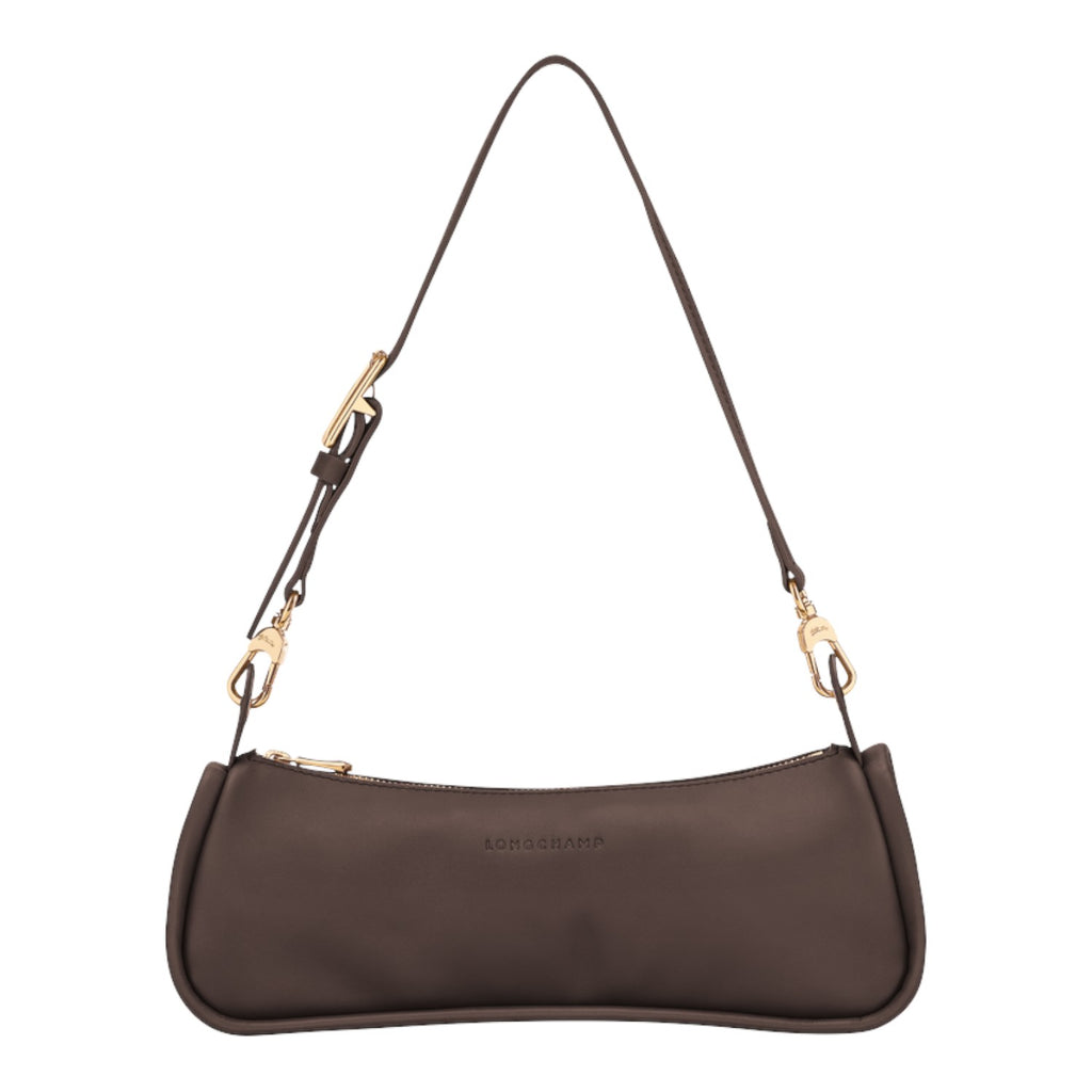 Lieblingstasche brown leather shoulder bag with gold hardware and adjustable strap