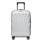 Lieblingstasche C-Lite Spinner 55/20 Exp carry-on suitcase in off-white with a textured shell and four wheels.