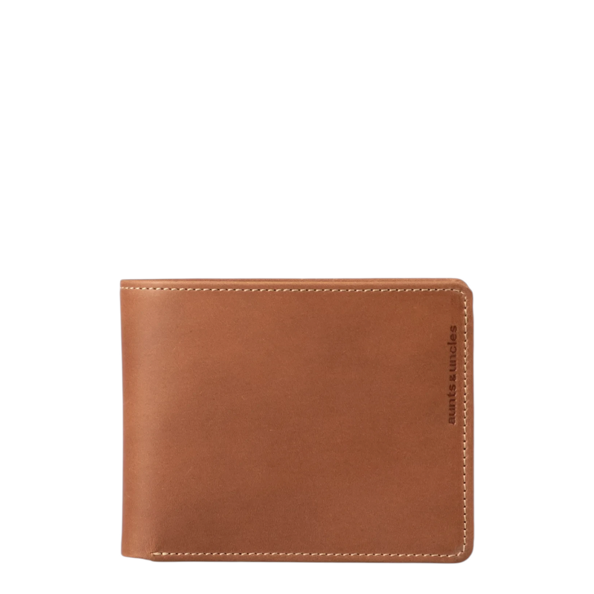 Lieblingstasche Clay brown leather bi-fold wallet with visible stitching and embossed logo