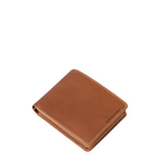 Lieblingstasche Clay brown leather bi-fold wallet with contrast stitching and embossed aunts & uncles logo