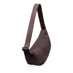 Lieblingstasche Cloud Moon Bag Small in dark brown with a crescent shape and adjustable shoulder strap