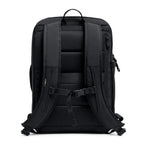Lieblingstasche Commuter Pack in black featuring padded shoulder straps, breathable mesh back panel, and chest strap.