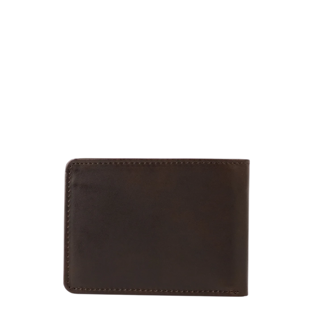 Lieblingstasche Craig dark brown leather wallet viewed from the back