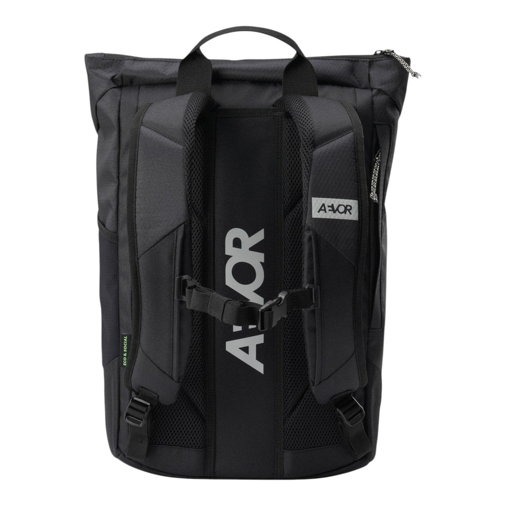 Lieblingstasche Day Pack FLX black backpack with padded shoulder straps and adjustable chest buckle