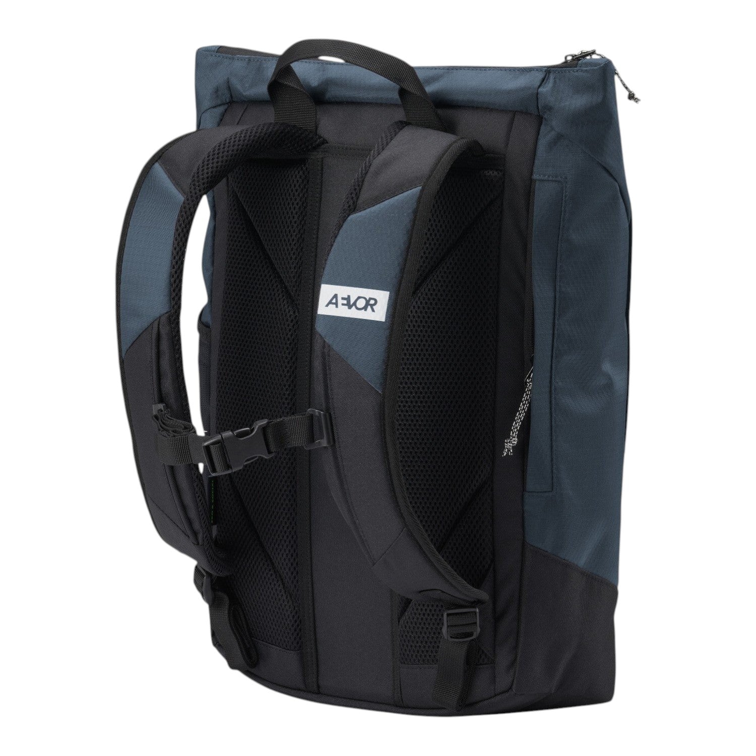 Lieblingstasche Day Pack FLX backpack in dark blue and black with padded shoulder straps and back panel