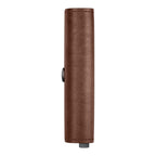 Lieblingstasche Envelope Vintage brown leather wallet side view with snap button closure