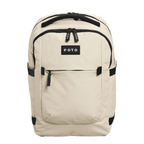 Lieblingstasche eoto Midi20 beige city backpack with black accents, front pocket, and minimalist design