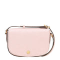 Lieblingstasche Epure S light pink pebbled leather crossbody bag with gold hardware and adjustable strap.