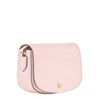 Lieblingstasche Epure S light pink textured leather crossbody bag with gold hardware.