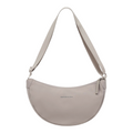 Lieblingstasche Essential Moon Bag in light grey with an adjustable shoulder strap and minimalist crescent design